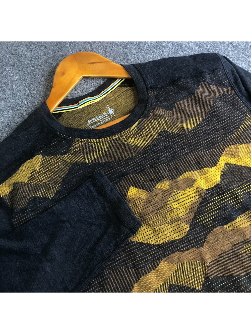 Smartwool Shirt Mens Large Black 100% Merino Wool Long Sleeve Thermal Base Layer